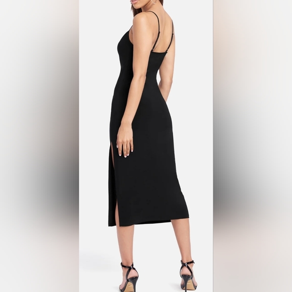 BeBe brand Cowl neck Spaghetti strap cocktail dress - Picture 3 of 11